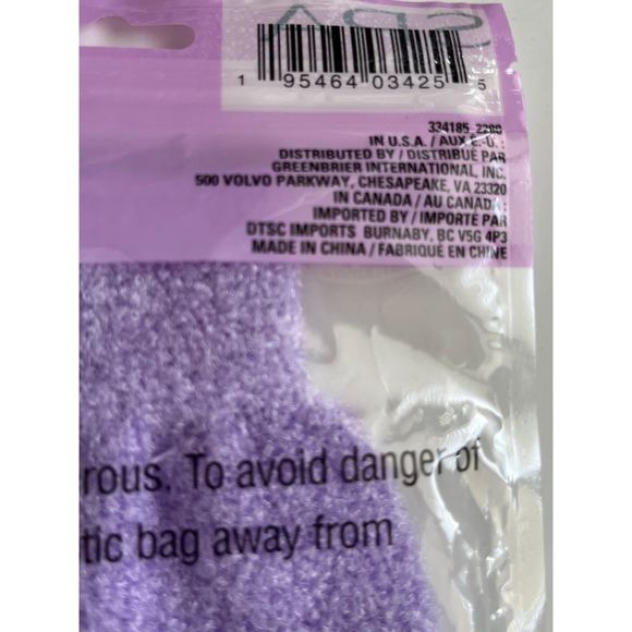 Spa Bath And Shower Lavender Infused Exfoliating Bath Mitt - Picture 5 of 5